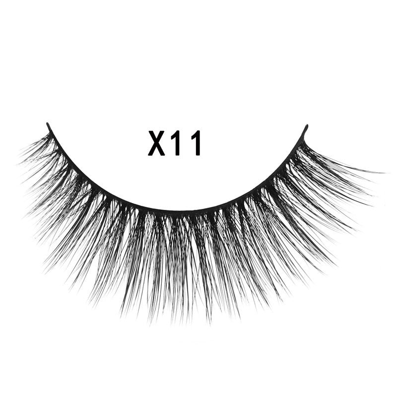 3D Mink Hair Natural Cross Eyelashes 3 Pairs