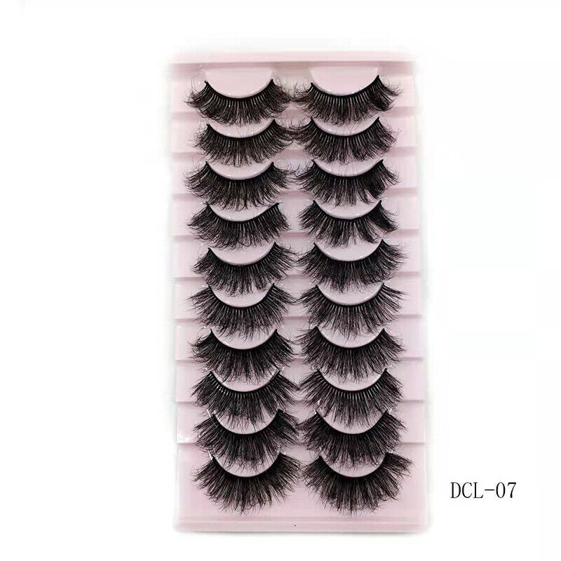 Thick Curl Cross Three - Dimensional Ten Pairs Of False Eyelashes