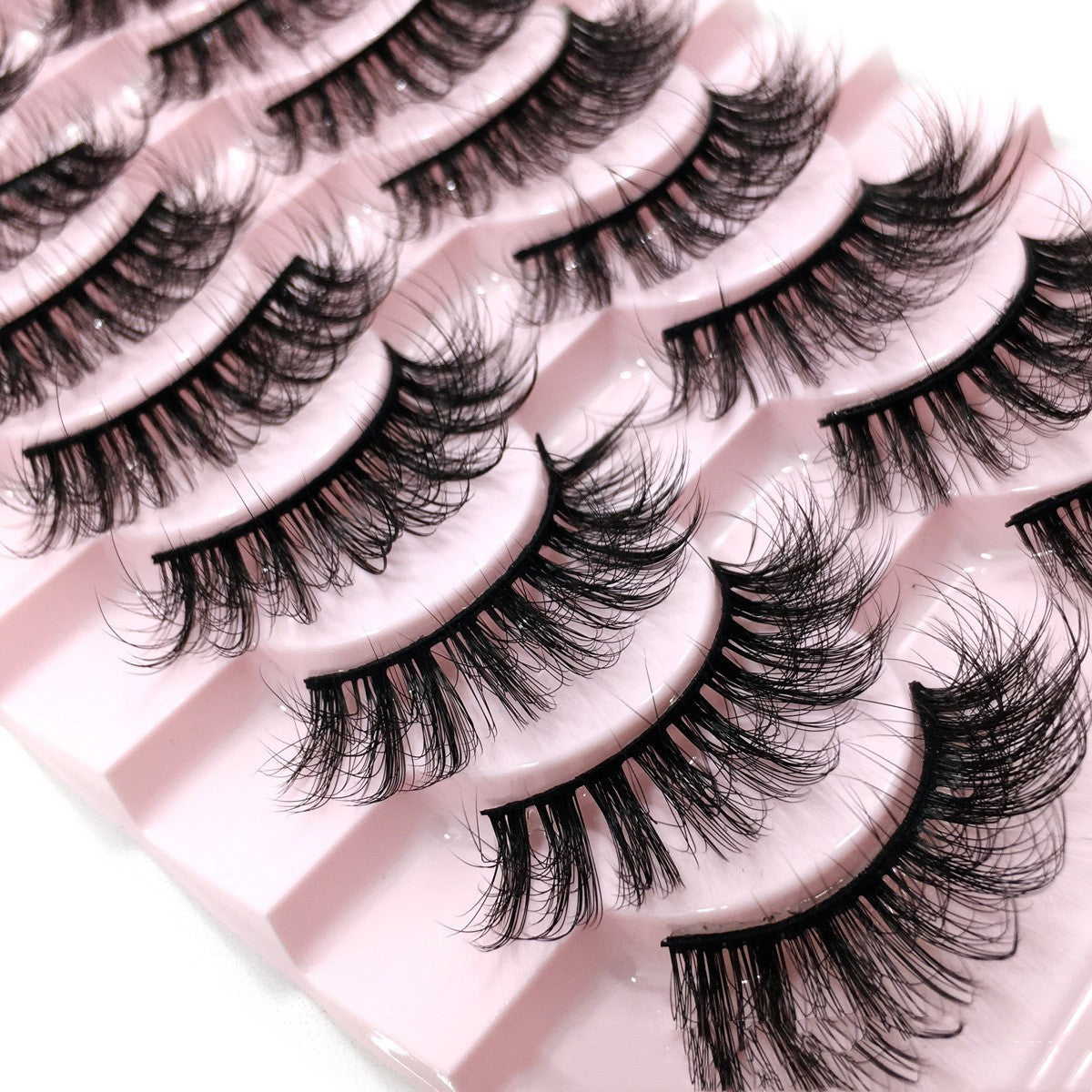 Thick Curl Cross Three - Dimensional Ten Pairs Of False Eyelashes
