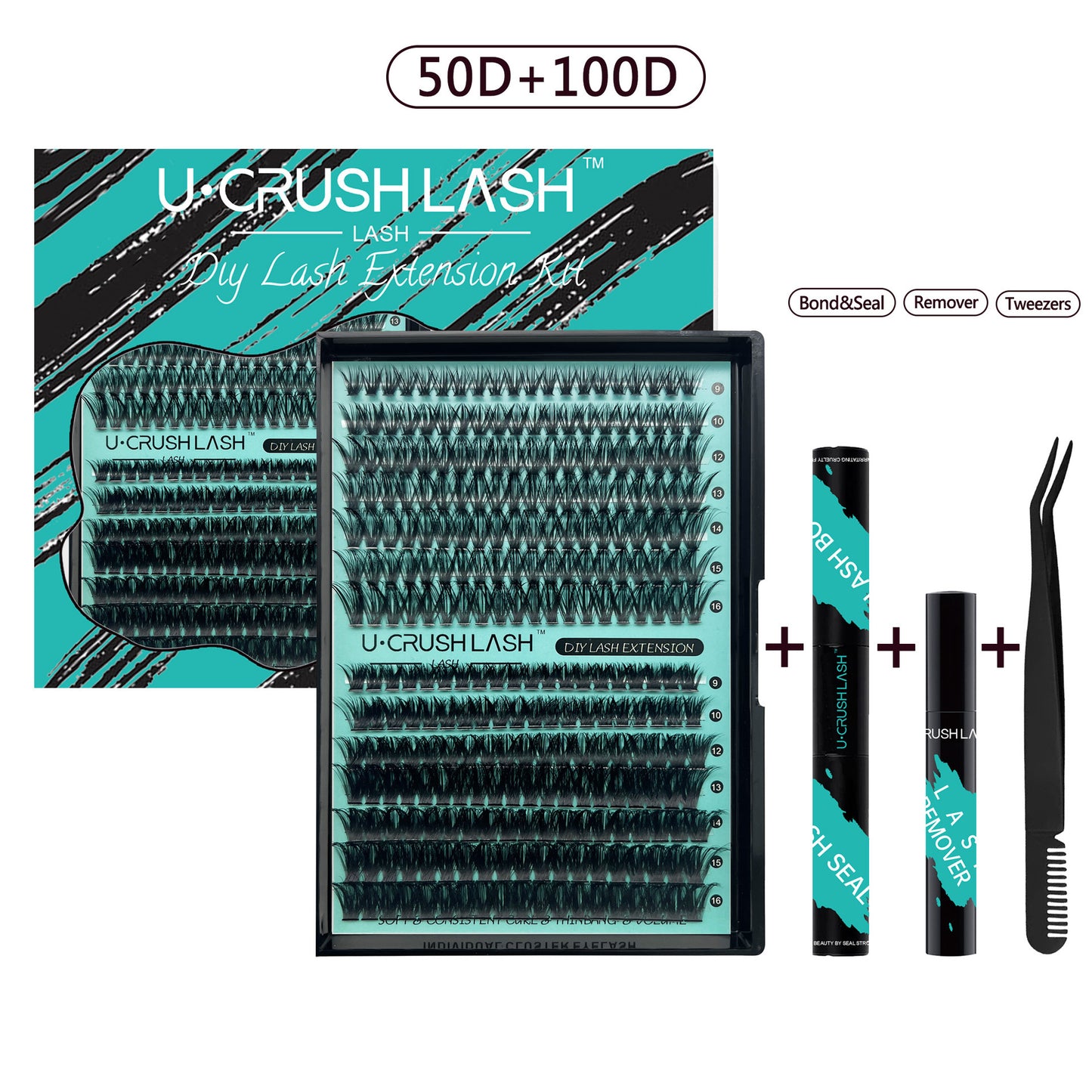 Segmented Self-grafting Single Cluster False Eyelashes Suit