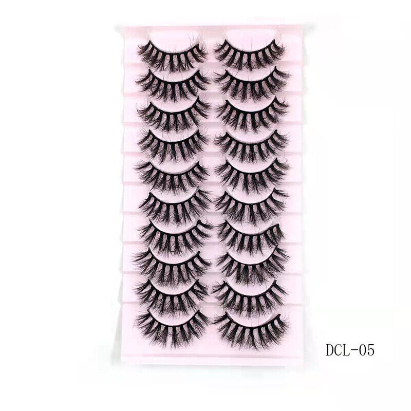 Thick Curl Cross Three - Dimensional Ten Pairs Of False Eyelashes