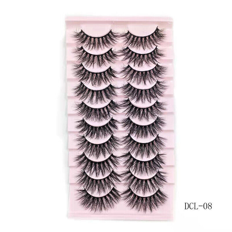 Thick Curl Cross Three - Dimensional Ten Pairs Of False Eyelashes